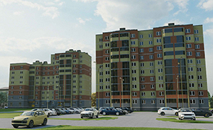 Группа жилых домов по ул.Герцена в г.Витебске. Жилой дом №1